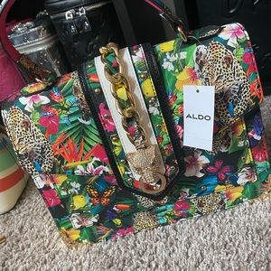 Aldo colorful top handle purse